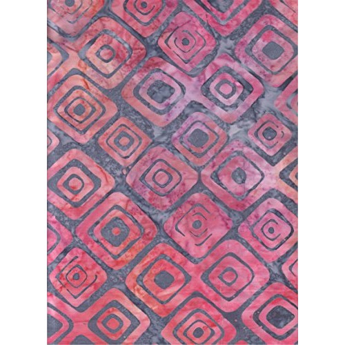 Op Art, Modern Geometric Squares on Pink, Orange, Lavendar & Gray ...
