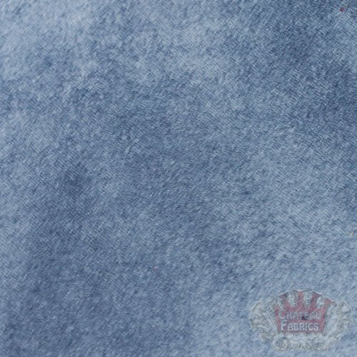Suede Microsuede Upholstery Fabric-Denim Blue- 58 Sold by The Yar...
