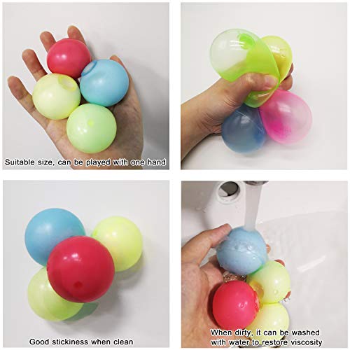 Luminescent Stress Relief Balls Sticky Ball - Color Wall Sucking B...
