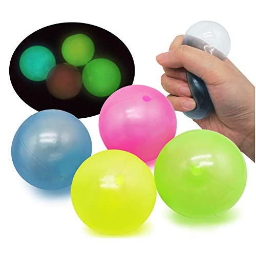Luminescent Stress Relief Balls Sticky Ball - Color Wall Sucking B...