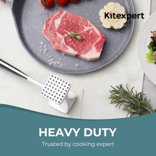 KITEXPERT Meat Tenderizer Hammer with Comfortable-Grip Handle, Dua...