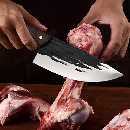KITORY Butcher Boning Knife 7 Hand Fogred Chinese Meat Cleaver wi...