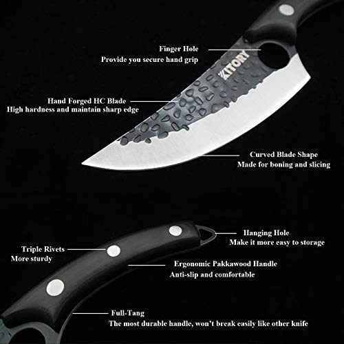 KITORY Butcher Boning Knife Hand Forged Fishing Fillet & Bait Knif...