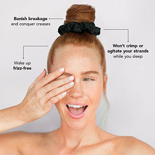 Kitsch Satin Hair Scrunchies for Women - Softer Than Silk Scrunchi...