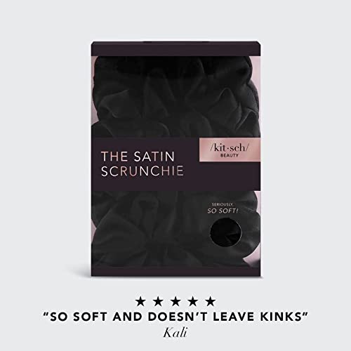 Kitsch Satin Hair Scrunchies for Women - Softer Than Silk Scrunchi...