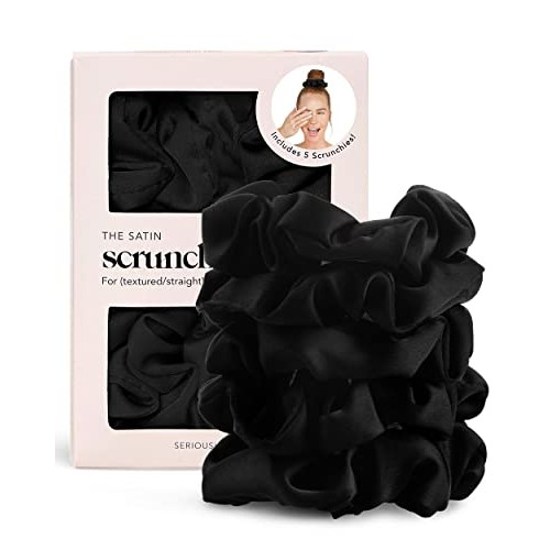 Kitsch Satin Hair Scrunchies for Women - Softer Than Silk Scrunchi...