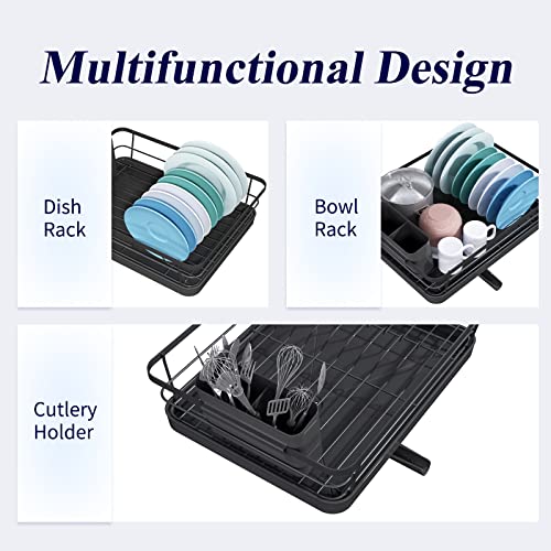 Kitsure Dish Drying Rack- Space-Saving Dish Rack, Dish Racks for K...