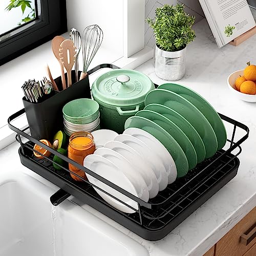 Kitsure Dish Drying Rack- Space-Saving Dish Rack, Dish Racks for K...