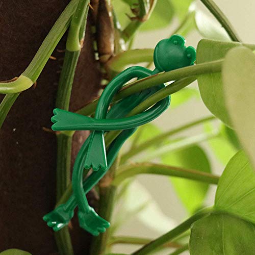 Kiuu Plants Clips, Sturdy Plant Twist Clip Ties Frog Garden Suppor...