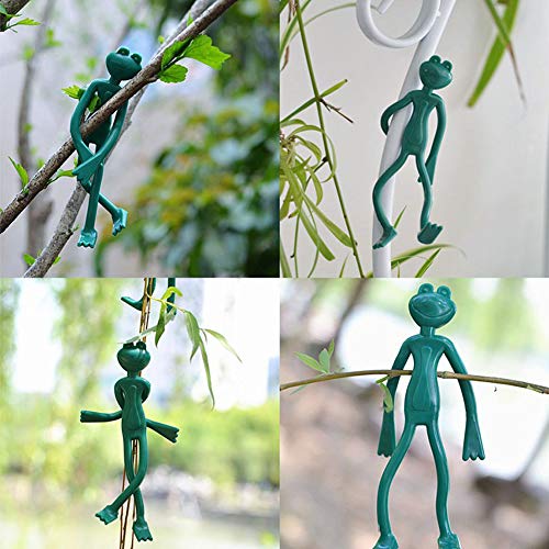 Kiuu Plants Clips, Sturdy Plant Twist Clip Ties Frog Garden Suppor...