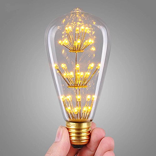 Kiven ST64 Vintage Edison Design A19 E26 2200K Warm White Retro En...
