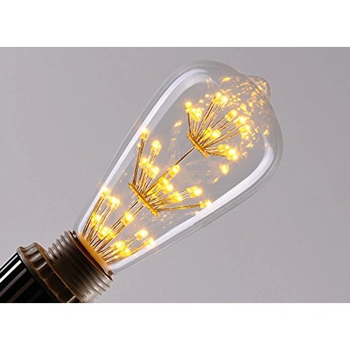 Kiven ST64 Vintage Edison Design A19 E26 2200K Warm White Retro En...