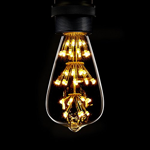 Kiven ST64 Vintage Edison Design A19 E26 2200K Warm White Retro En...