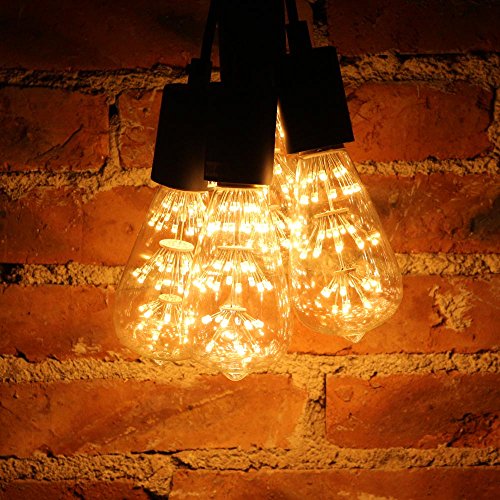 Kiven ST64 Vintage Edison Design A19 E26 2200K Warm White Retro En...