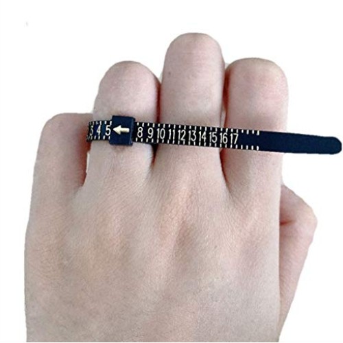 Ring Sizer Measuring Set Reusable Finger Size Gauge Measure Tool J...
