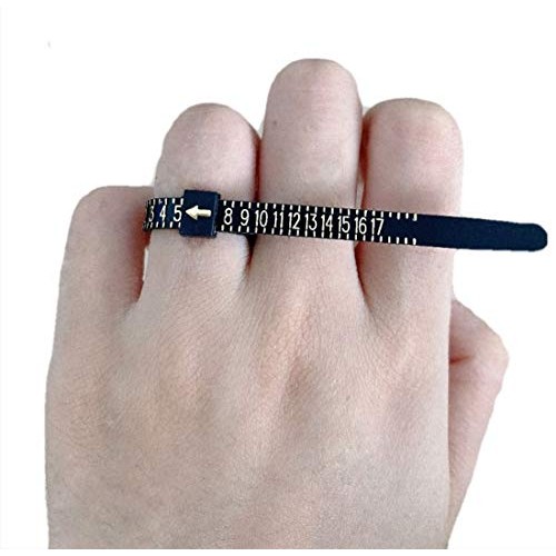 Ring Sizer Measuring Set Reusable Finger Size Gauge Measure Tool J...
