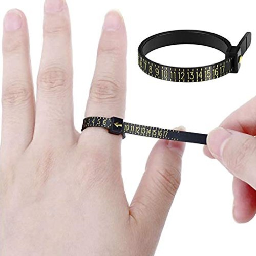 Ring Sizer Measuring Set Reusable Finger Size Gauge Measure Tool J...