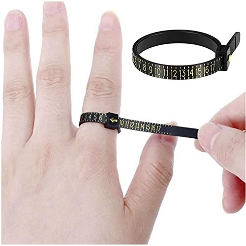 Ring Sizer Measuring Set Reusable Finger Size Gauge Measure Tool J...