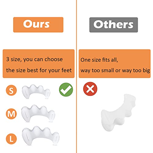 KIYOKI Toe Separators, Bunion Corrector for Women/Men, Toe Spacers...