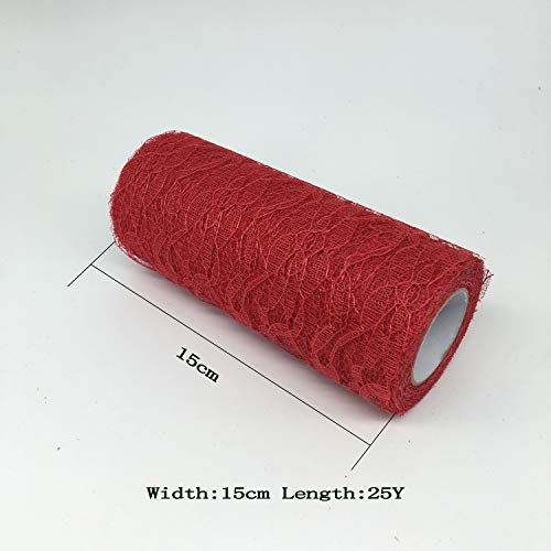 15Cm X 10Yard Tulle Organza Roll Fabric Sheer Gauze Element for Ta...