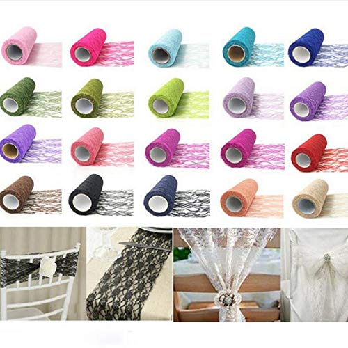 15Cm X 10Yard Tulle Organza Roll Fabric Sheer Gauze Element for Ta...
