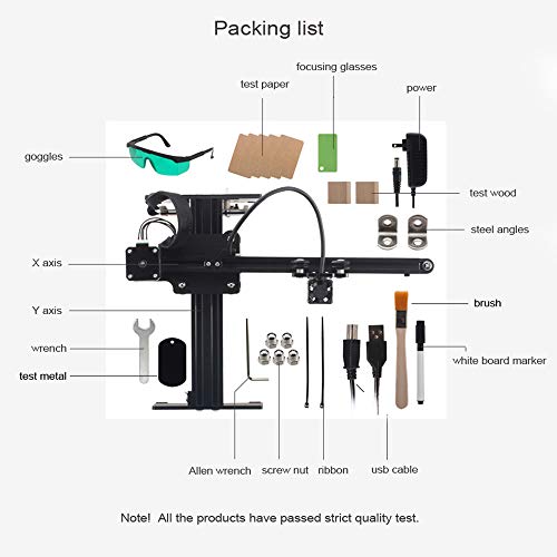 Desktop La-ser Engraver, KKmoon 7000mw Portable Engraving Machine ...