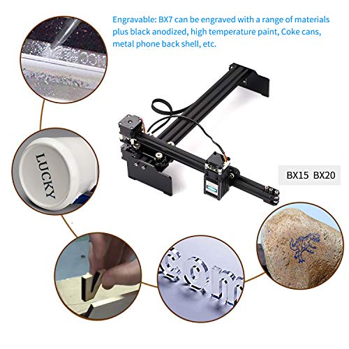 KKmoon 15W Laser Engraving Machine High Speed Mini Desktop Laser E...