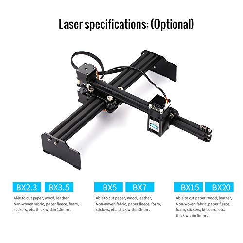 KKmoon 15W Laser Engraving Machine High Speed Mini Desktop Laser E...