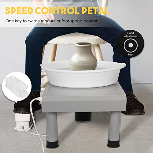 Updated 350W Pottery Wheel Machine with Removable Basin and Pedal ...