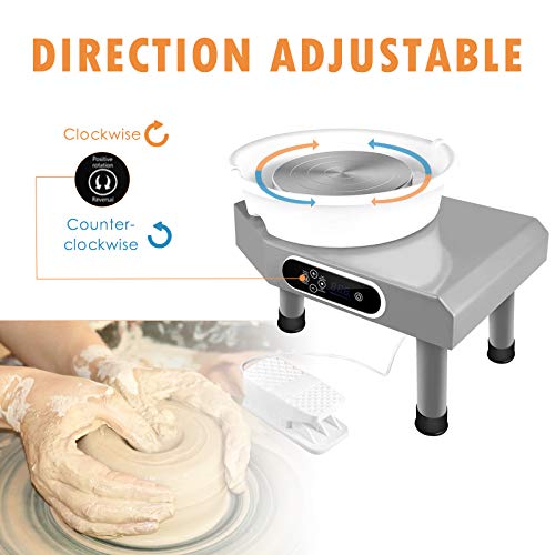 Updated 350W Pottery Wheel Machine with Removable Basin and Pedal ...