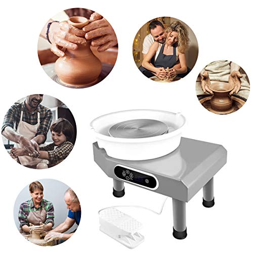 Updated 350W Pottery Wheel Machine with Removable Basin and Pedal ...