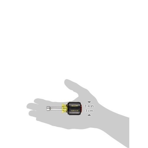 1/4-Inch Stubby Nut Driver with 1-1/2-Inch Hollow Shaft and Cushio...