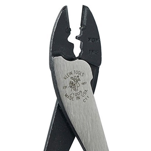 Crimping and Cutting Tool, Tapered Nose for 10 to 22 AWG Solderles...