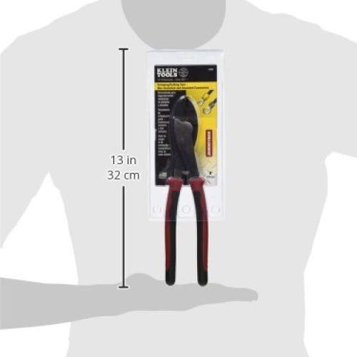 Crimping and Cutting Tool, Tapered Nose for 10 to 22 AWG Solderles...