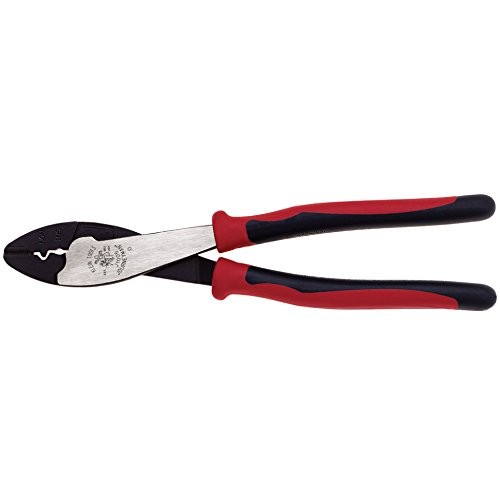Crimping and Cutting Tool, Tapered Nose for 10 to 22 AWG Solderles...