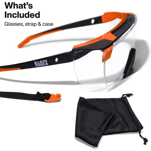 Klein Tools 03006 Over-The-Glasses Safety Glasses, Clear Lens