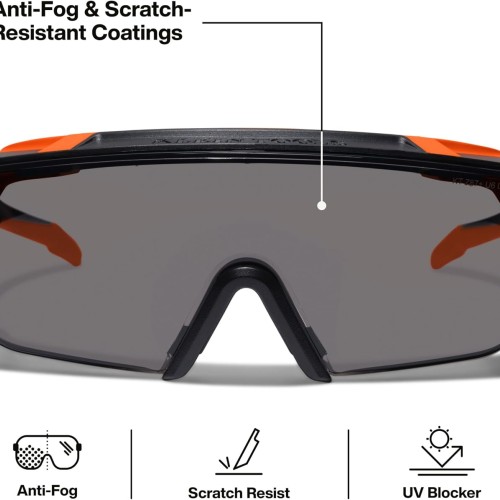 KLEIN TOOLS 03007 Over-The-Glasses Safety Glasses, Shaded Lens