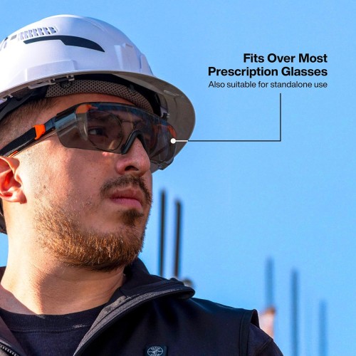 KLEIN TOOLS 03007 Over-The-Glasses Safety Glasses, Shaded Lens