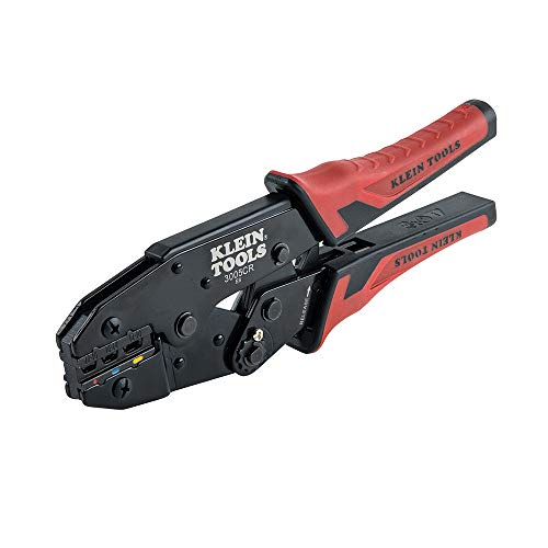 Klein Tools 3005CR Wire Crimper Tool, Ratcheting Insulated Termina...