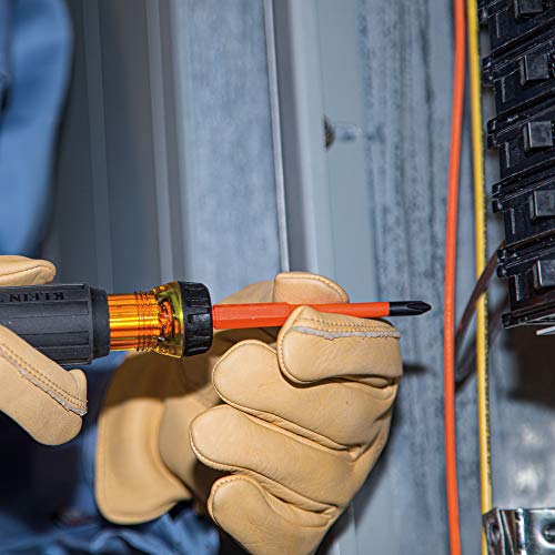 Klein Tools 32286 Insulated Screwdriver, 2-in-1 Screwdriver Set wi...