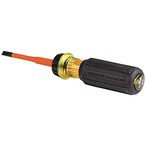 Klein Tools 32293 Insulated Screwdriver, 2-in-1 Screwdriver Set wi...