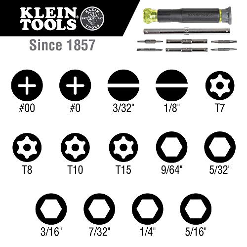 Klein Tools 32314 Electronic Screwdriver, 14-in-1 with 8 Precision...