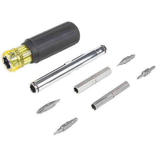 Klein Tools 32500MAG Magnetic Multi-Bit Screwdriver/Nut Driver, 11...