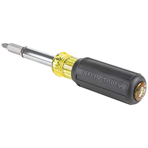 Klein Tools 32500MAG Magnetic Multi-Bit Screwdriver/Nut Driver, 11...