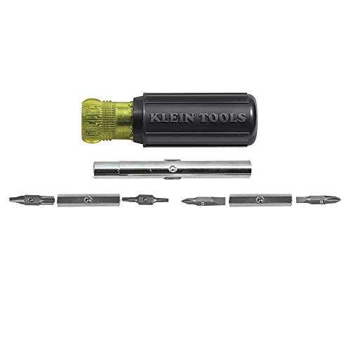 Klein Tools 32505 11-In-1 Multi-Bit Screwdriver / Nut Driver with ...