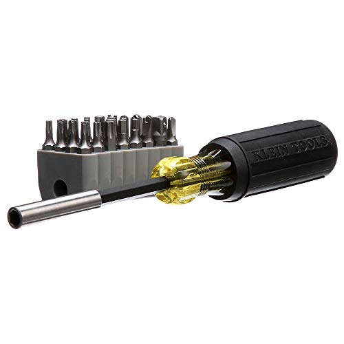 Klein Tools 32510 Magnetic Multibit Screwdriver with Sturdy Torx, ...
