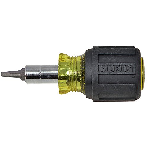 Klein Tools 32562 Stubby Multi-Bit Screwdriver and Nut Driver, #1 ...
