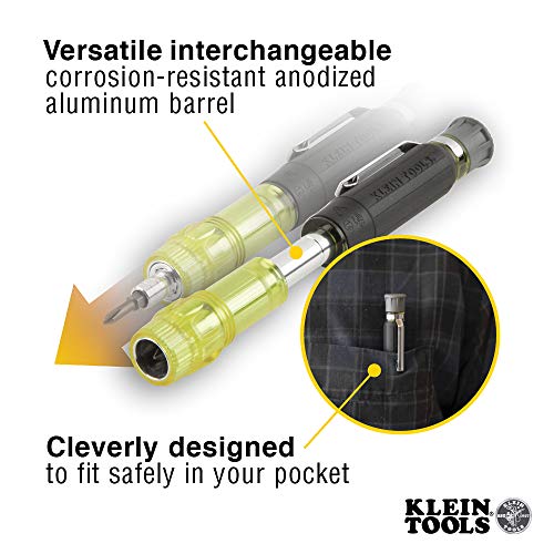 Klein Tools 32614 Multi-bit Precision Screwdriver Set, 4-in-1 Elec...