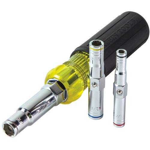 Klein Tools 32800 Nut Driver, 6-in-1 NutDriver Set, SAE Standard S...