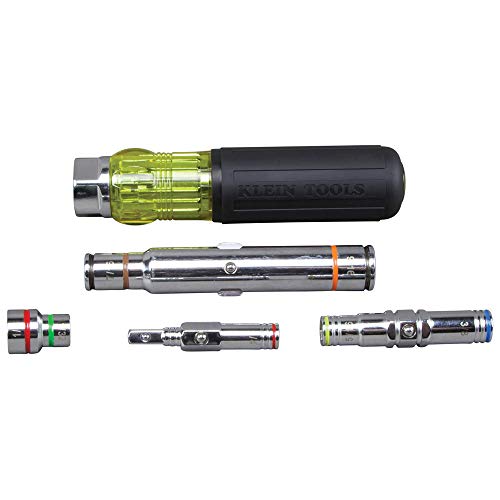 Klein Tools 32807MAG 7-in-1 Nut Driver, Magnetic Driver with SAE H...